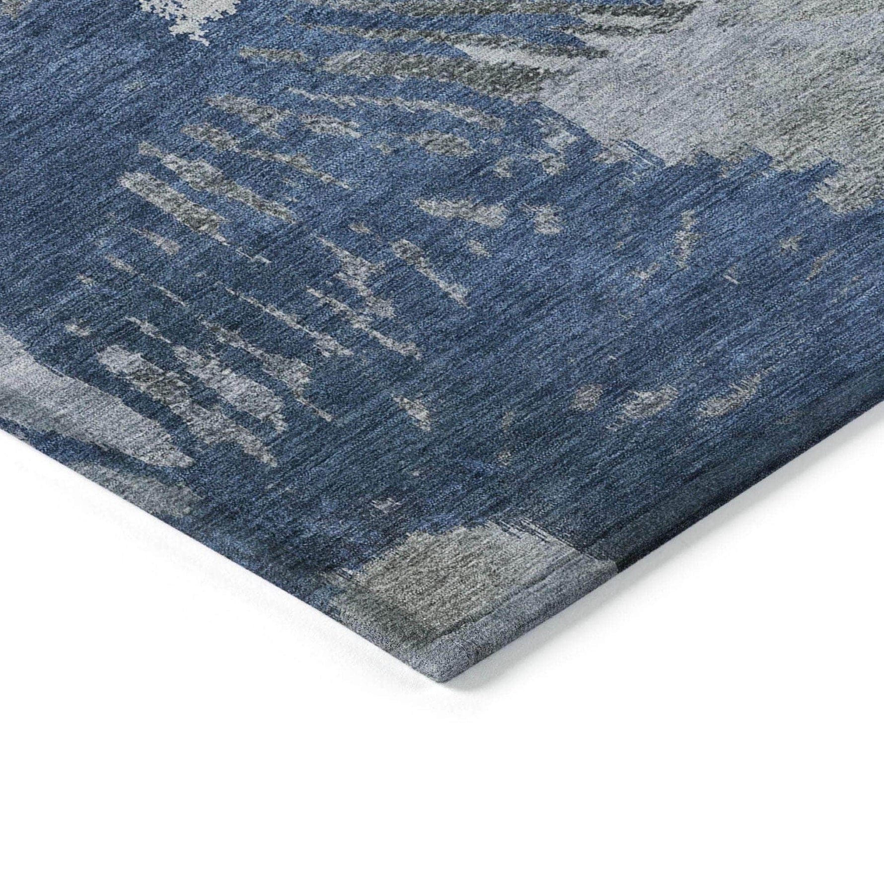 Machine Made ACN645 Blue  Rugs 