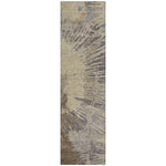 Machine Washable Brown Rug - Indoor / Outdoor - Kids / Pet Friendly Modern Print Rug