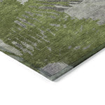 Machine Made ACN645 Olive Green Rugs 