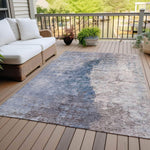 Machine Made ACN646 Blue  Rugs 