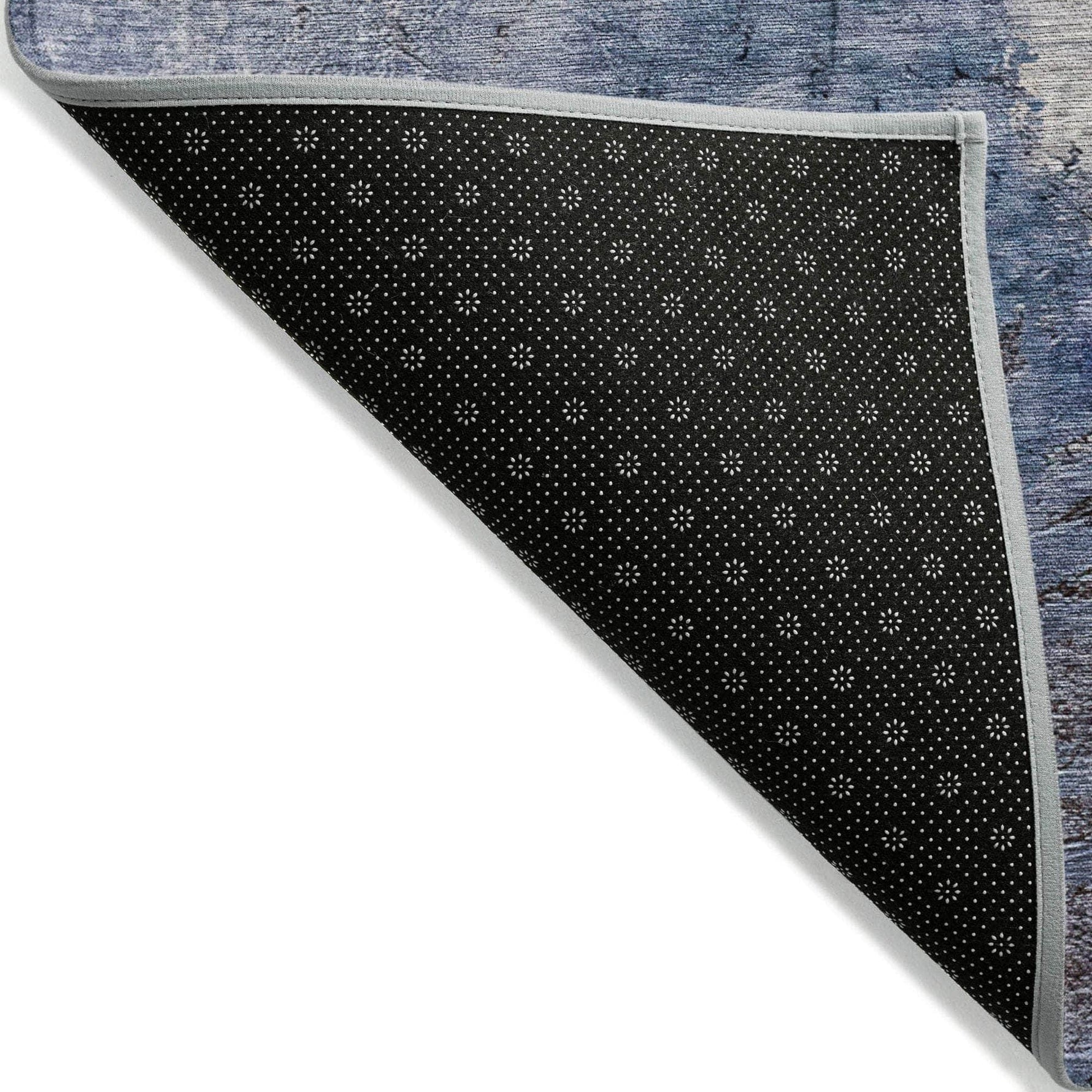 Machine Made ACN646 Blue  Rugs 