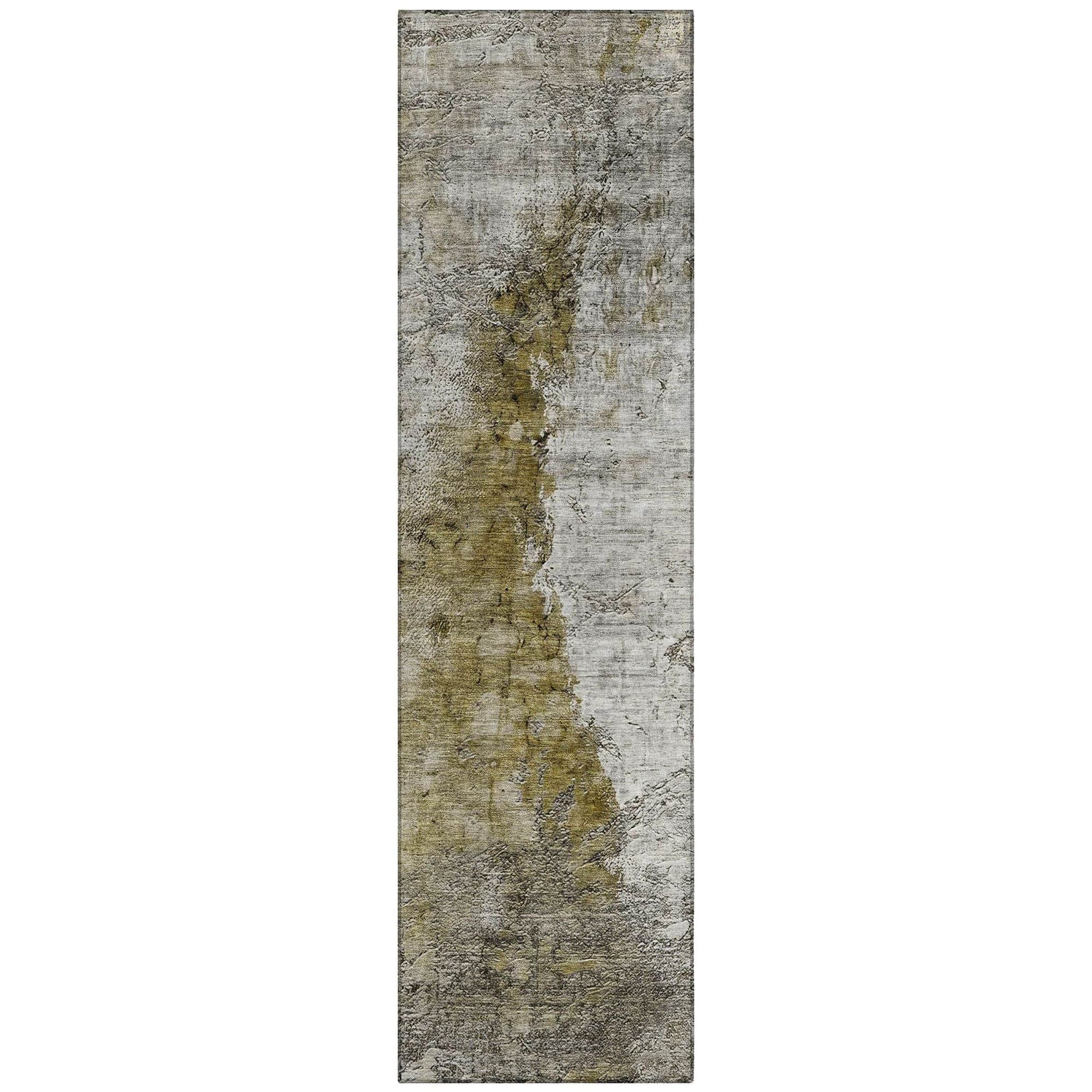 Machine Washable Brown Rug - Indoor / Outdoor - Kids / Pet Friendly Modern Print Rug