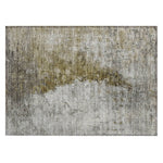 Machine Washable Brown Rug - Indoor / Outdoor - Kids / Pet Friendly Modern Print Rug