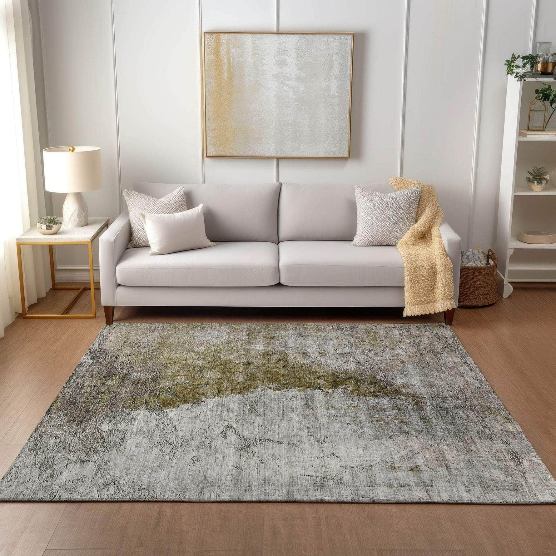 Machine Made ACN646 Brown  Rugs 