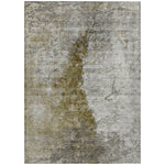 Machine Washable Brown Rug - Indoor / Outdoor - Kids / Pet Friendly Modern Print Rug