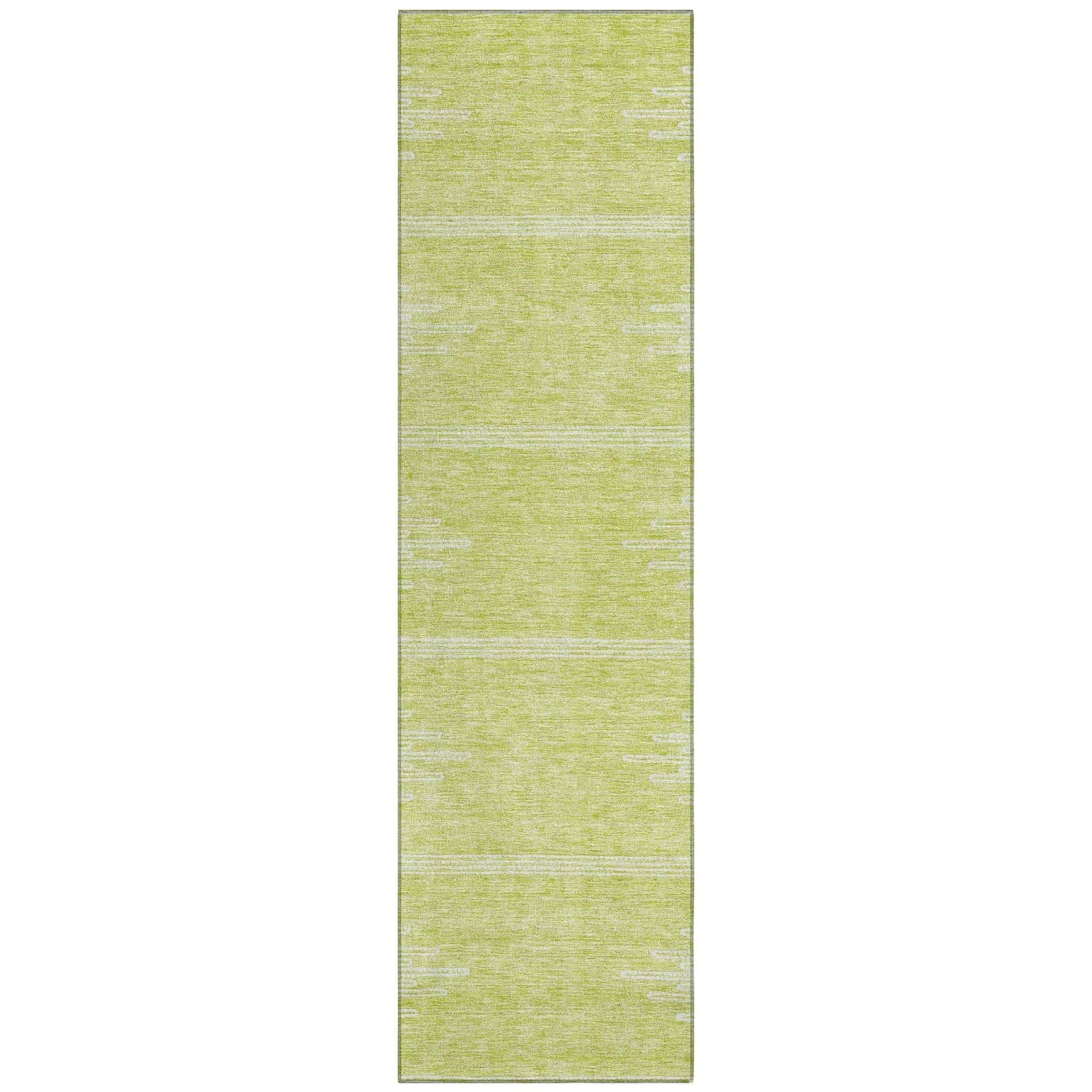 Machine Washable Aloe Green Rug - Indoor / Outdoor - Kids / Pet Friendly Modern Print Rug