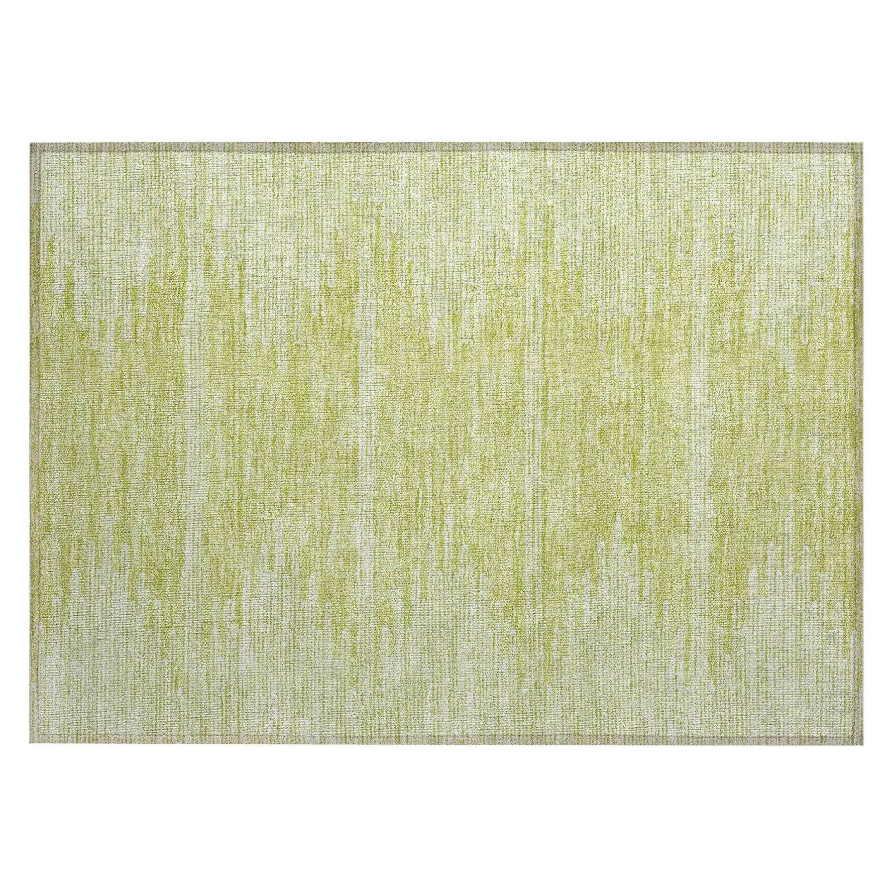 Machine Washable Aloe Green Rug - Indoor / Outdoor - Kids / Pet Friendly Modern Print Rug