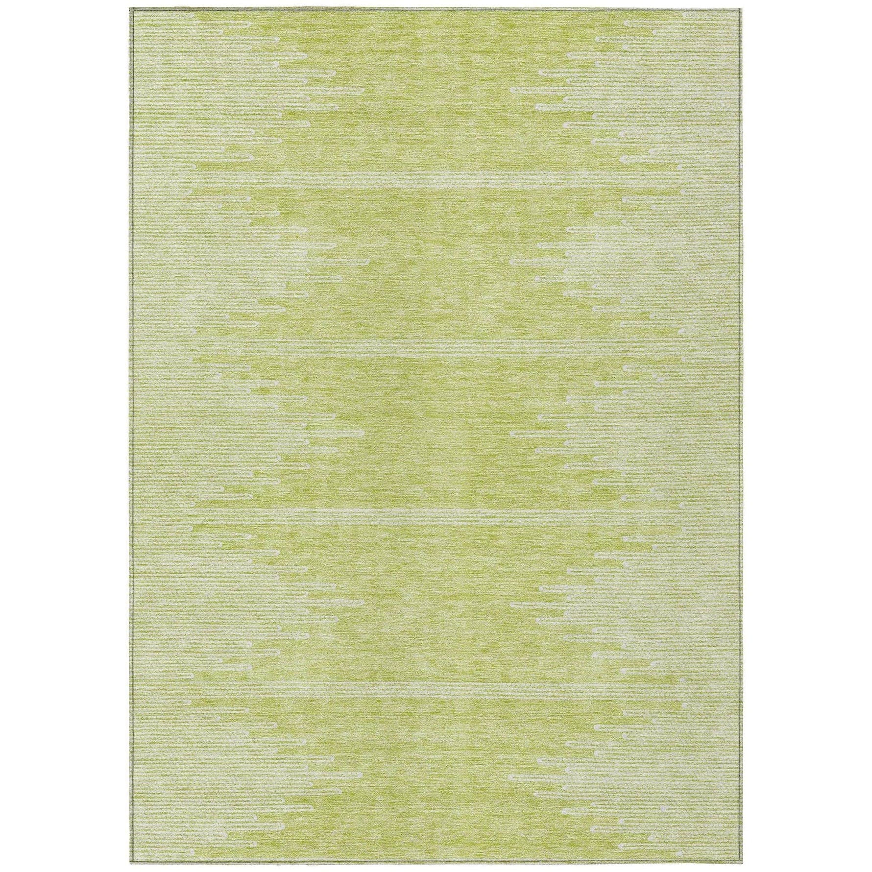 Machine Washable Aloe Green Rug - Indoor / Outdoor - Kids / Pet Friendly Modern Print Rug