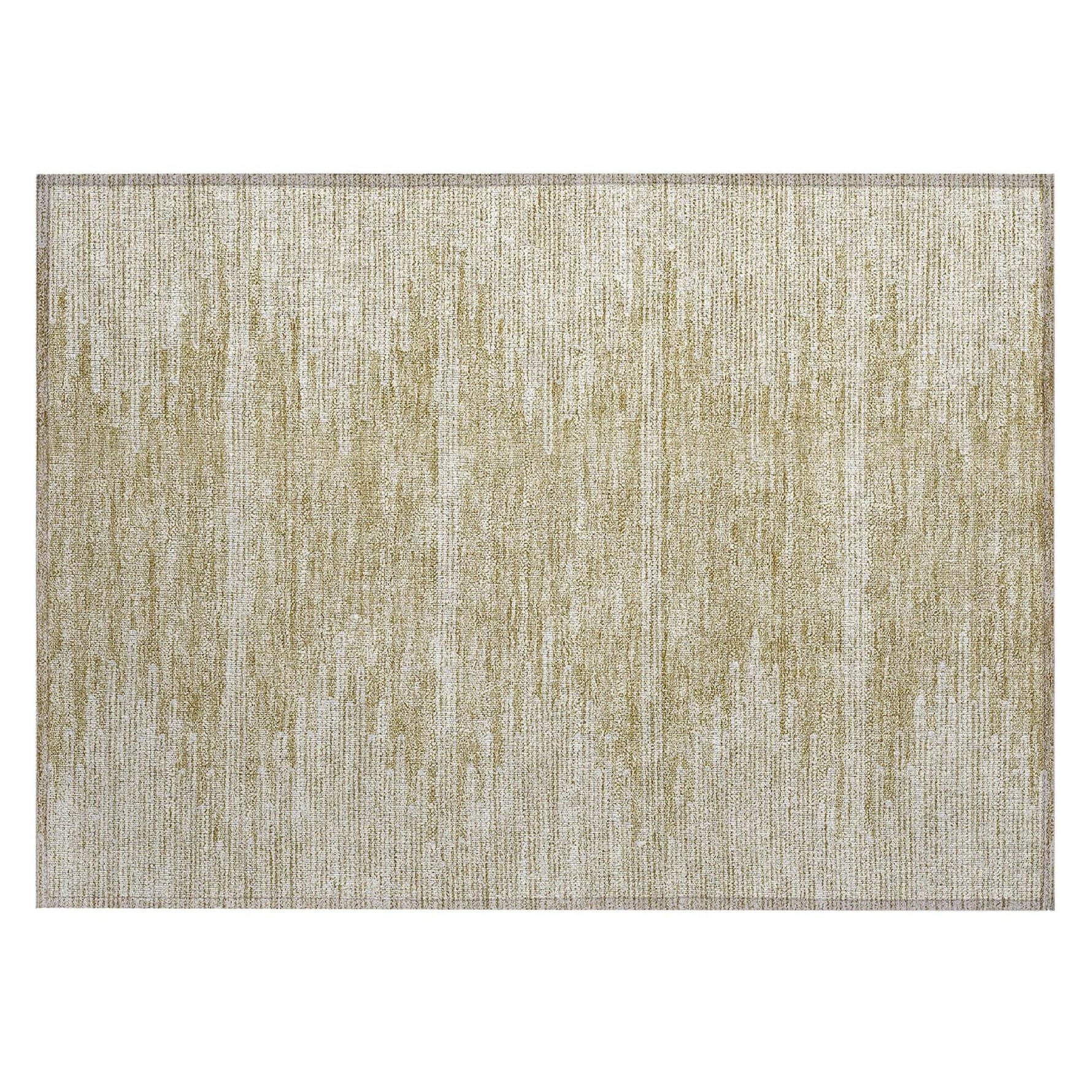 Machine Washable Beige Brown Rug - Indoor / Outdoor - Kids / Pet Friendly Modern Print Rug