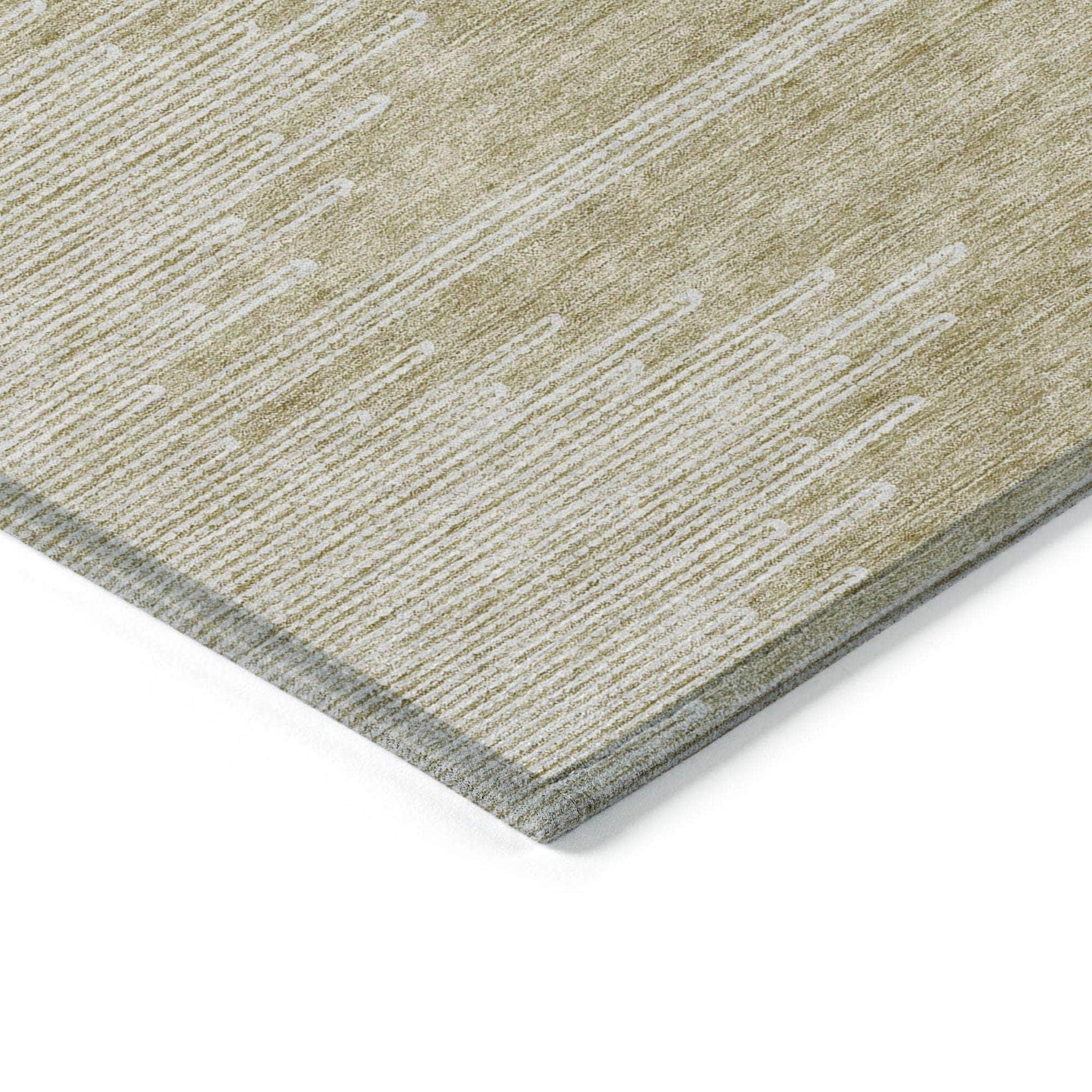 Machine Made ACN647 Beige Brown Rugs 