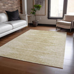 Machine Made ACN647 Beige Brown Rugs 