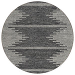 Machine Washable Charcoal Gray Rug - Indoor / Outdoor - Kids / Pet Friendly Modern Print Rug