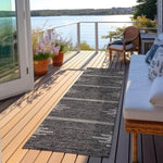 Machine Made ACN647 Charcoal Gray Rugs 