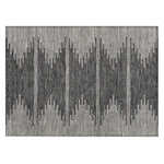 Machine Washable Charcoal Gray Rug - Indoor / Outdoor - Kids / Pet Friendly Modern Print Rug