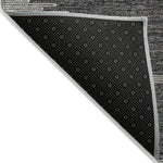 Machine Made ACN647 Charcoal Gray Rugs 