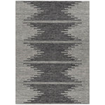 Machine Washable Charcoal Gray Rug - Indoor / Outdoor - Kids / Pet Friendly Modern Print Rug