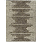 Machine Washable Coffee Brown Rug - Indoor / Outdoor - Kids / Pet Friendly Modern Print Rug