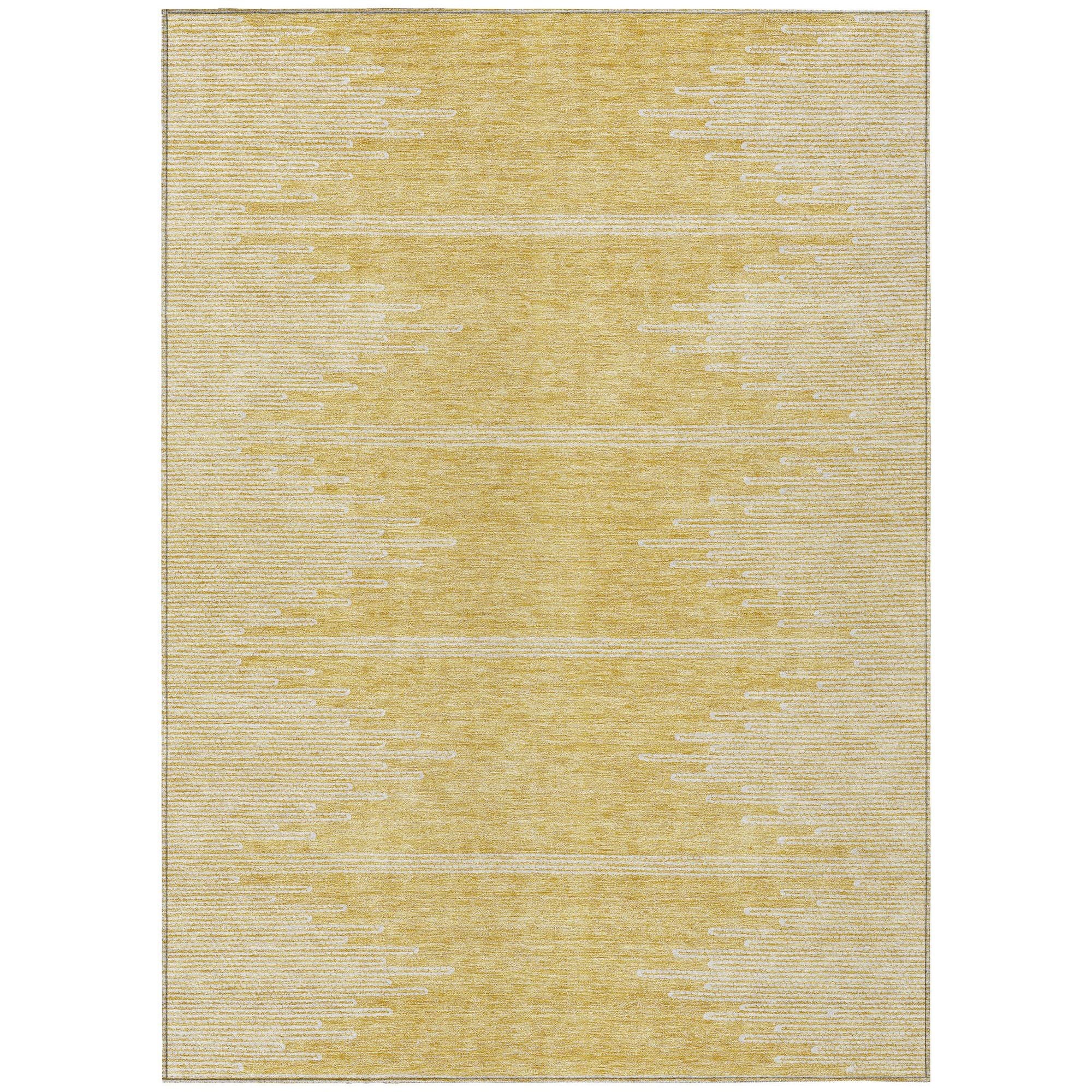 Machine Made ACN647 Gold  Rugs #color_gold 