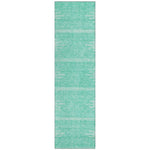 Machine Washable Teal Rug - Indoor / Outdoor - Kids / Pet Friendly Modern Print Rug