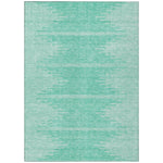 Machine Washable Teal Rug - Indoor / Outdoor - Kids / Pet Friendly Modern Print Rug