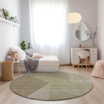 Machine Made ACN648 Beige Brown Rugs 