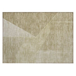 Machine Washable Beige Brown Rug - Indoor / Outdoor - Kids / Pet Friendly Modern Print Rug
