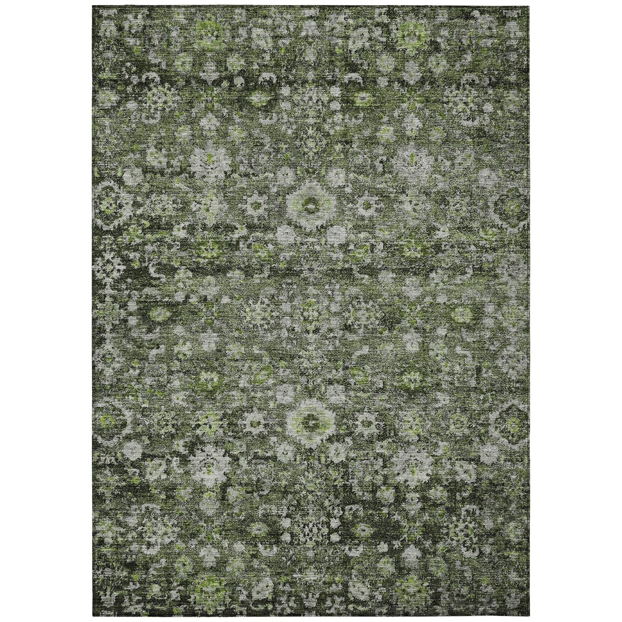 Machine Made ACN651 Green  Rugs #color_green 