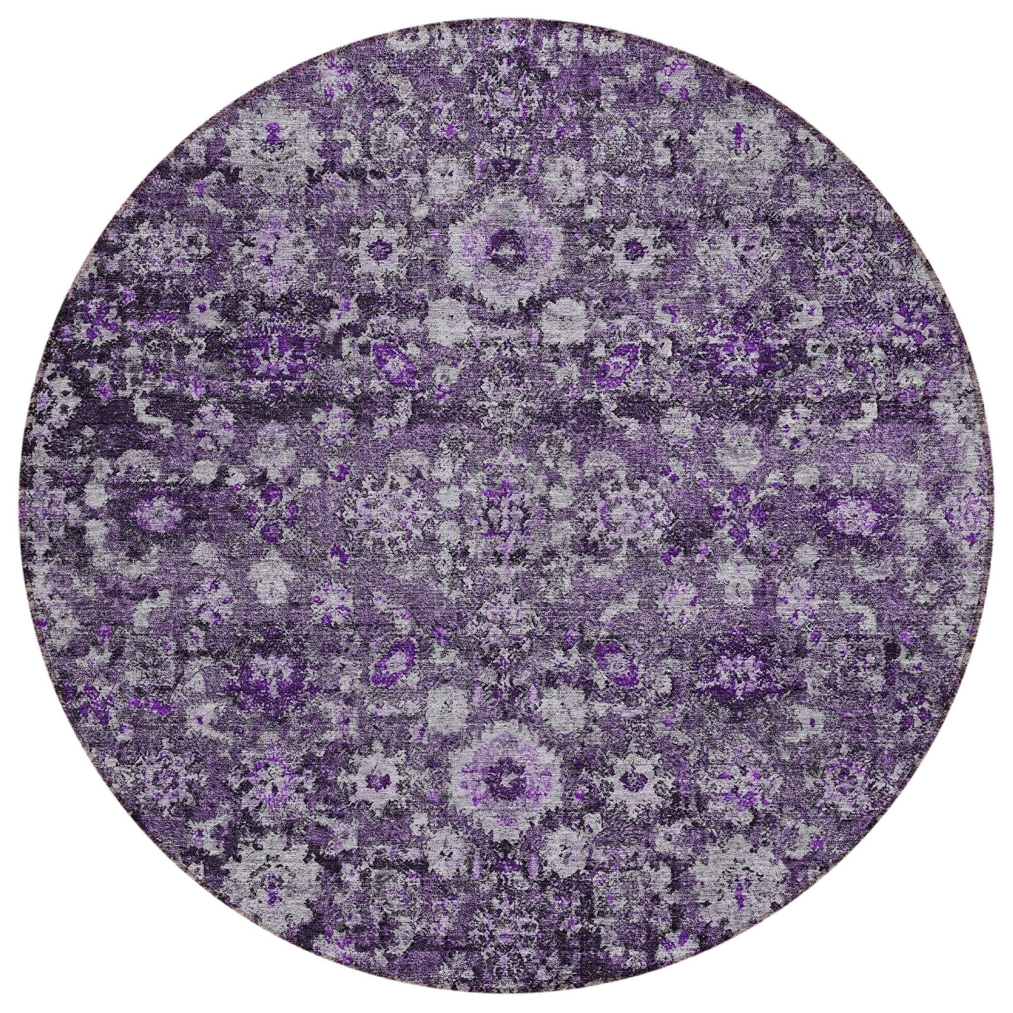 Machine Made ACN651 Purple  Rugs #color_purple 