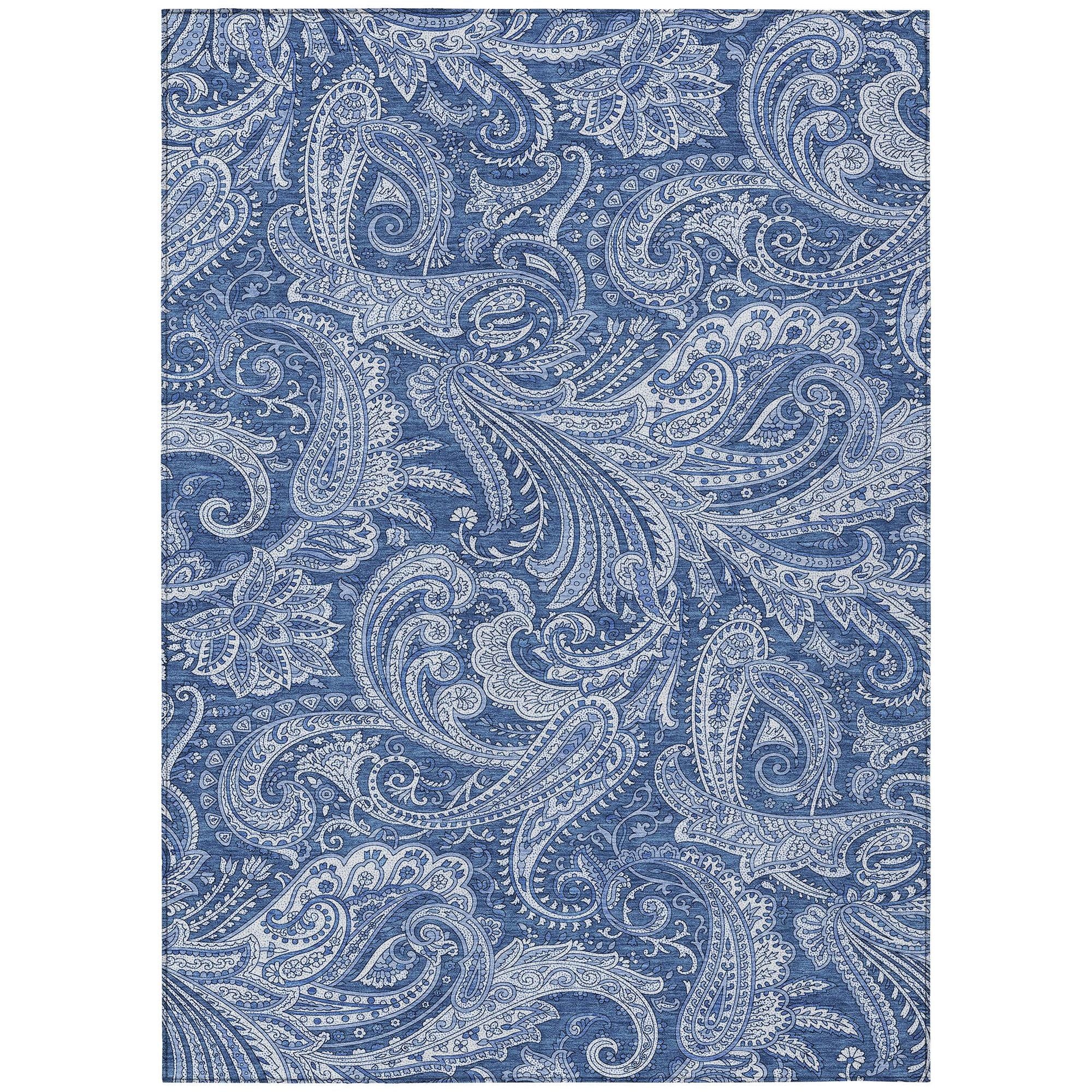 Machine Made ACN654 Navy Blue Rugs #color_navy blue