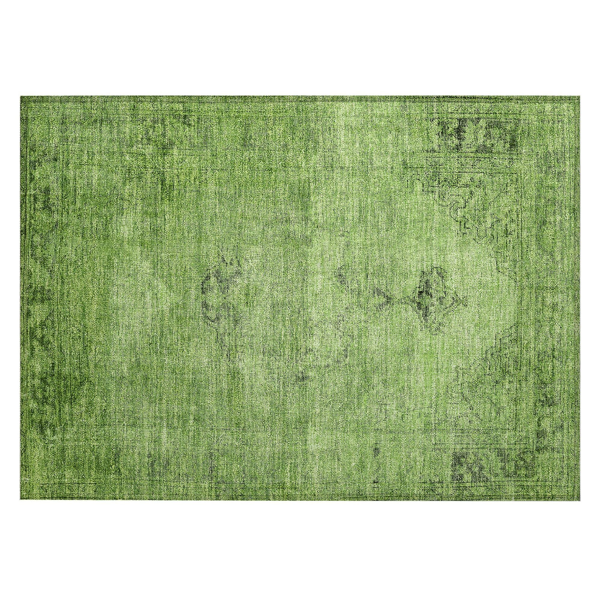 Machine Made ACN658 Aloe Green Rugs #color_aloe green