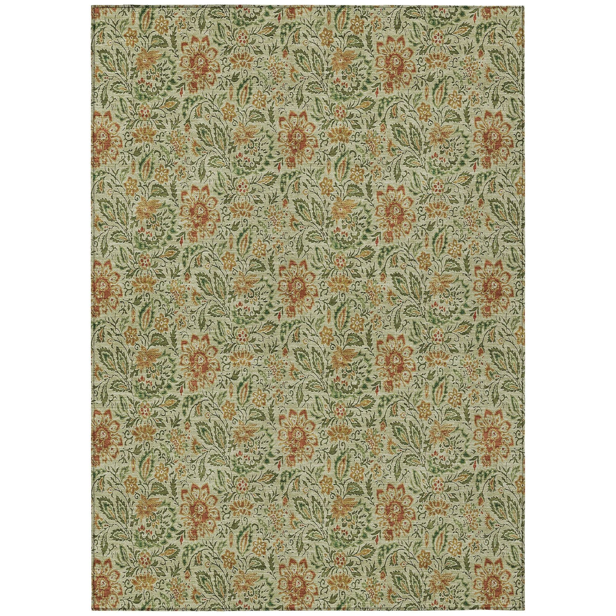 Machine Made ACN660 Aloe Green Rugs #color_aloe green