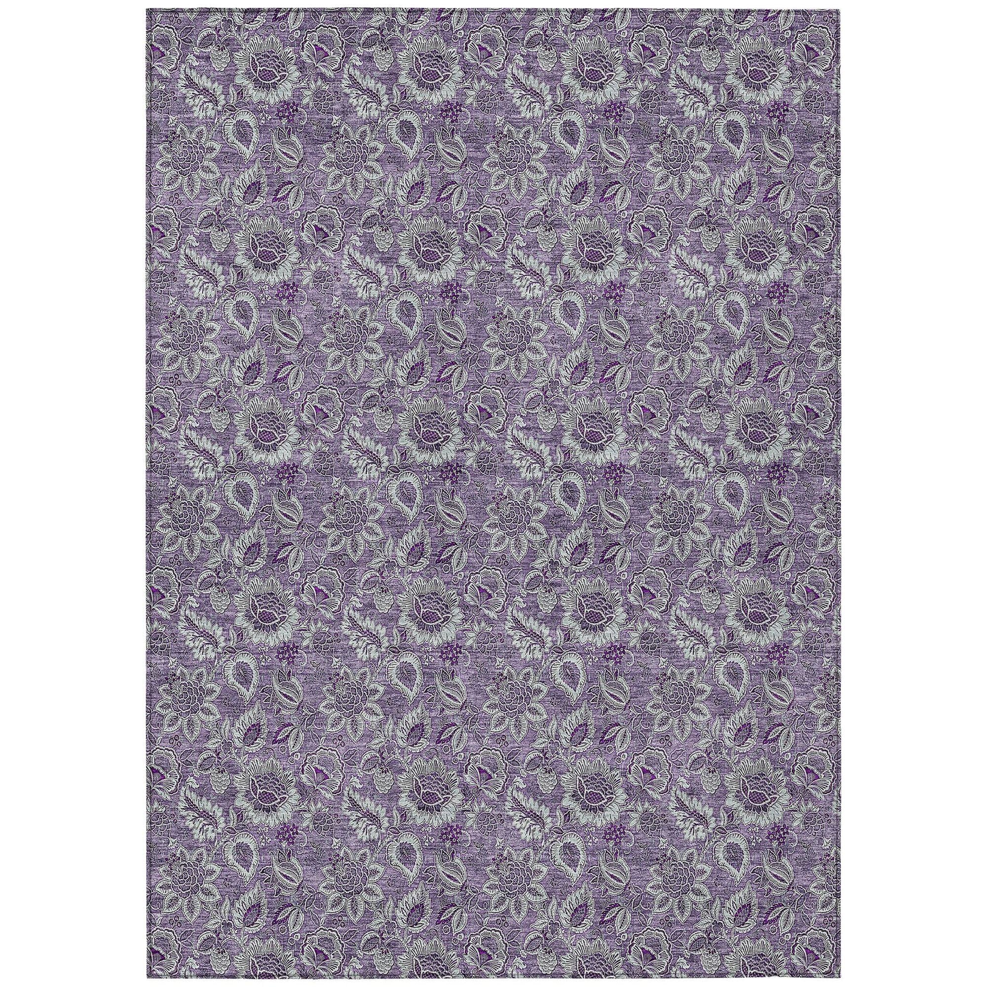 Machine Made ACN661 Purple  Rugs #color_purple 