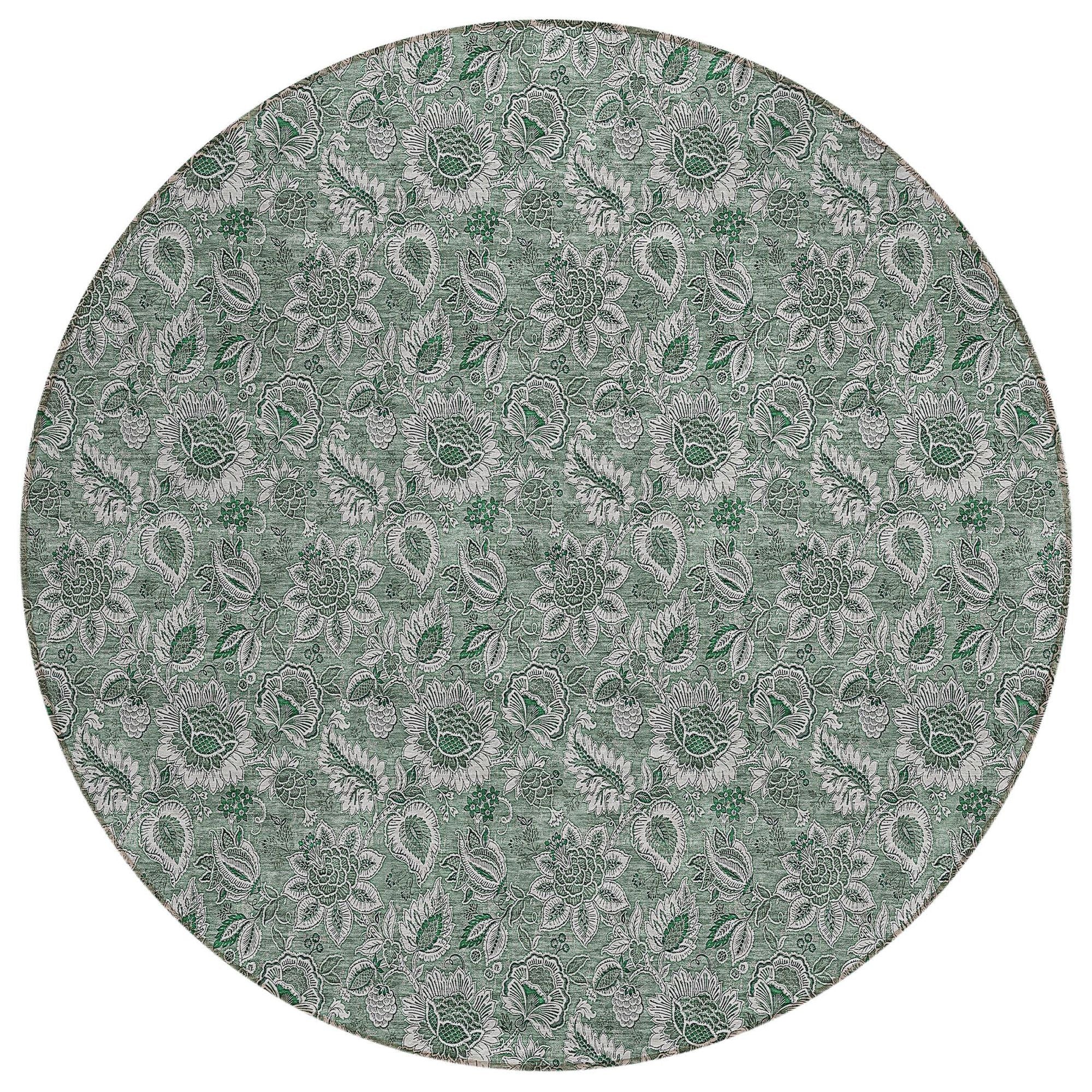 Machine Made ACN661 Sage Green Rugs #color_sage green