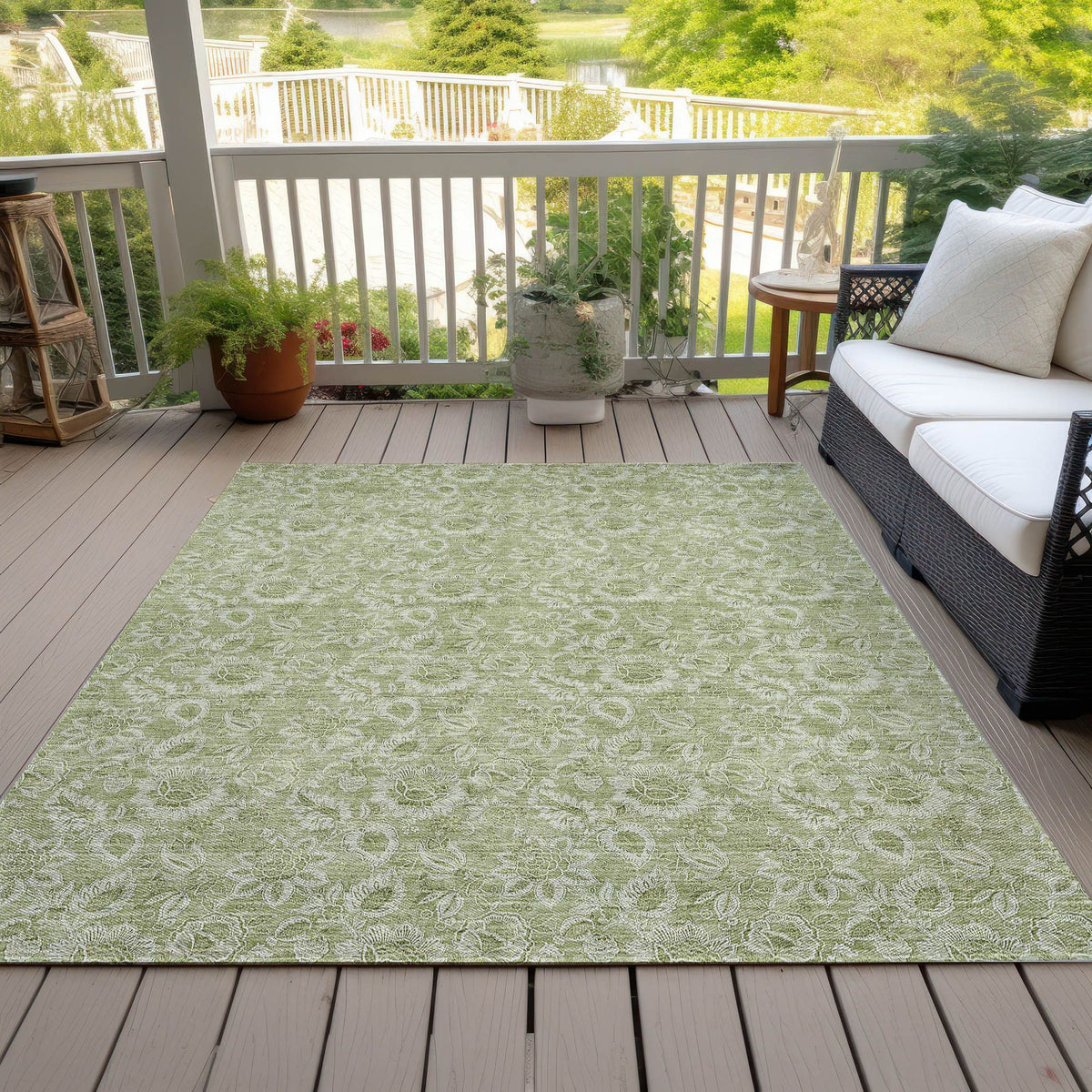 Bittern Machine Washable Rug