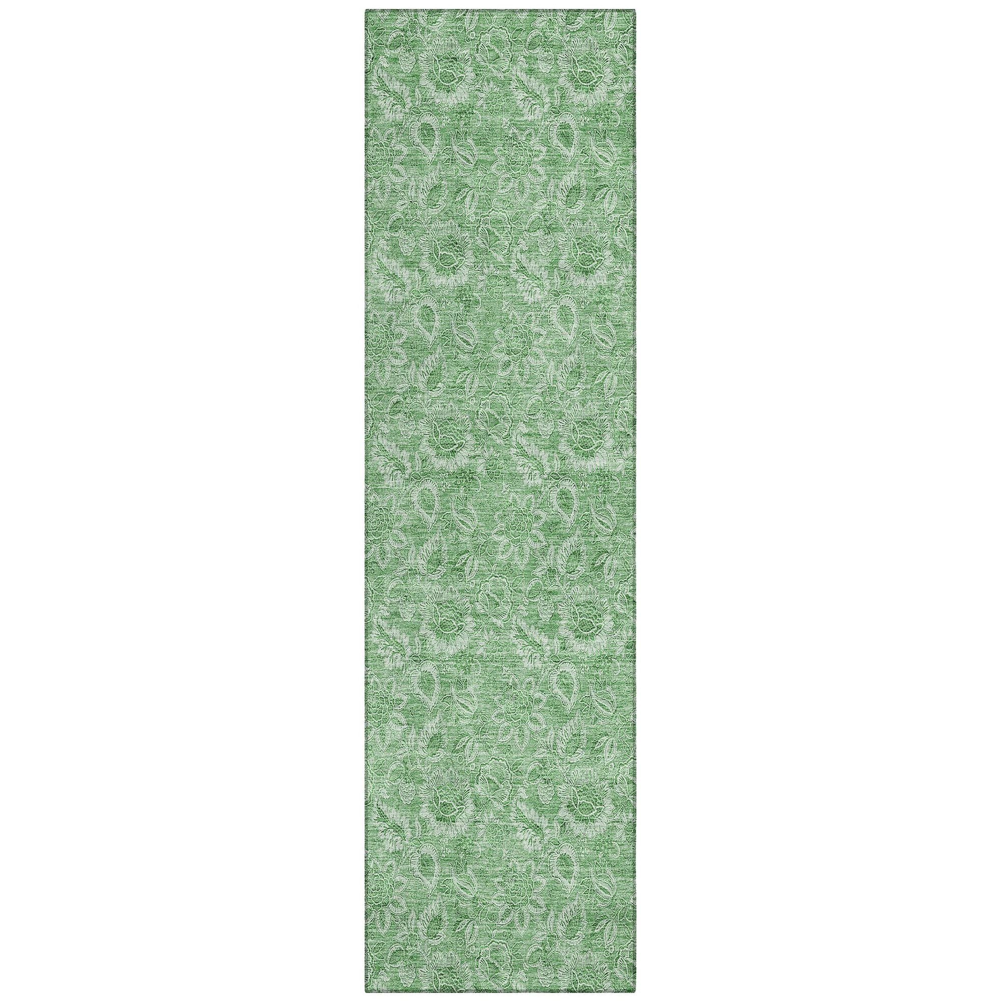 Machine Made ACN662 Green  Rugs #color_green 