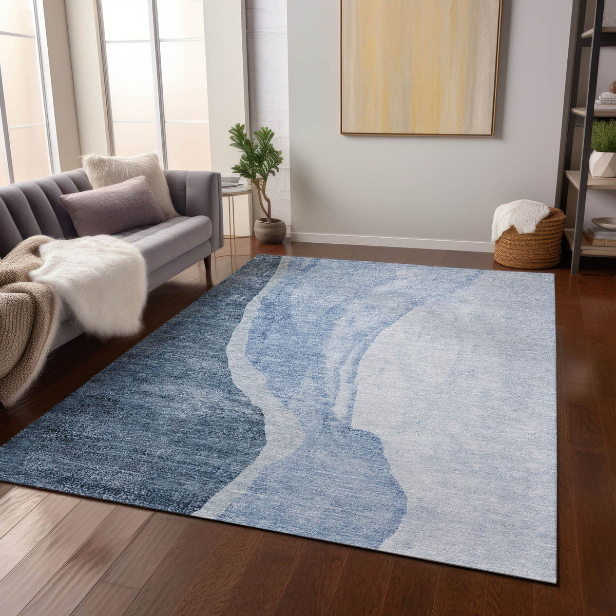 Taffeta Machine Washable Rug