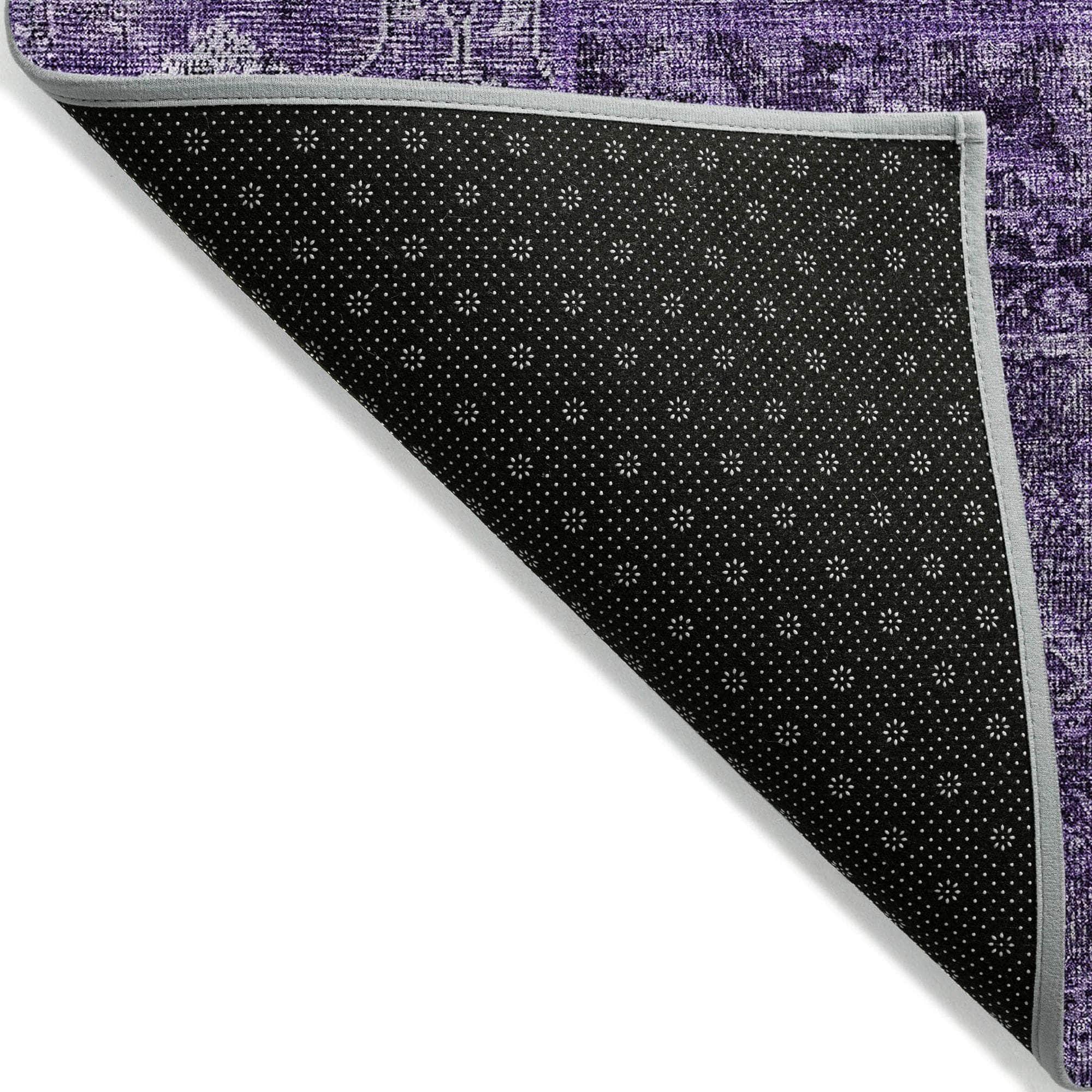 Machine Made ACN669 Eggplant Purple Rugs #color_eggplant purple