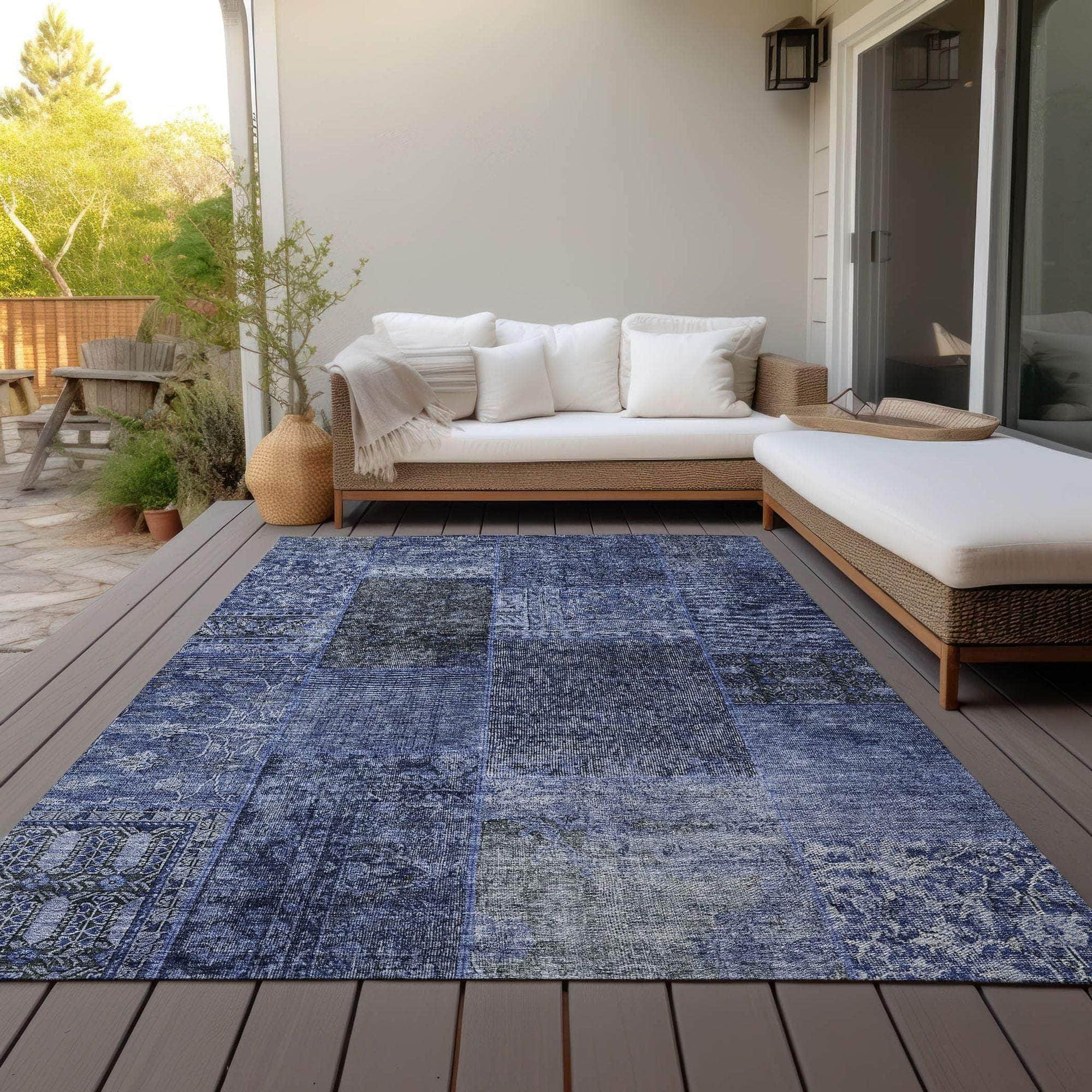 Machine Made ACN669 Navy Blue Rugs #color_navy blue