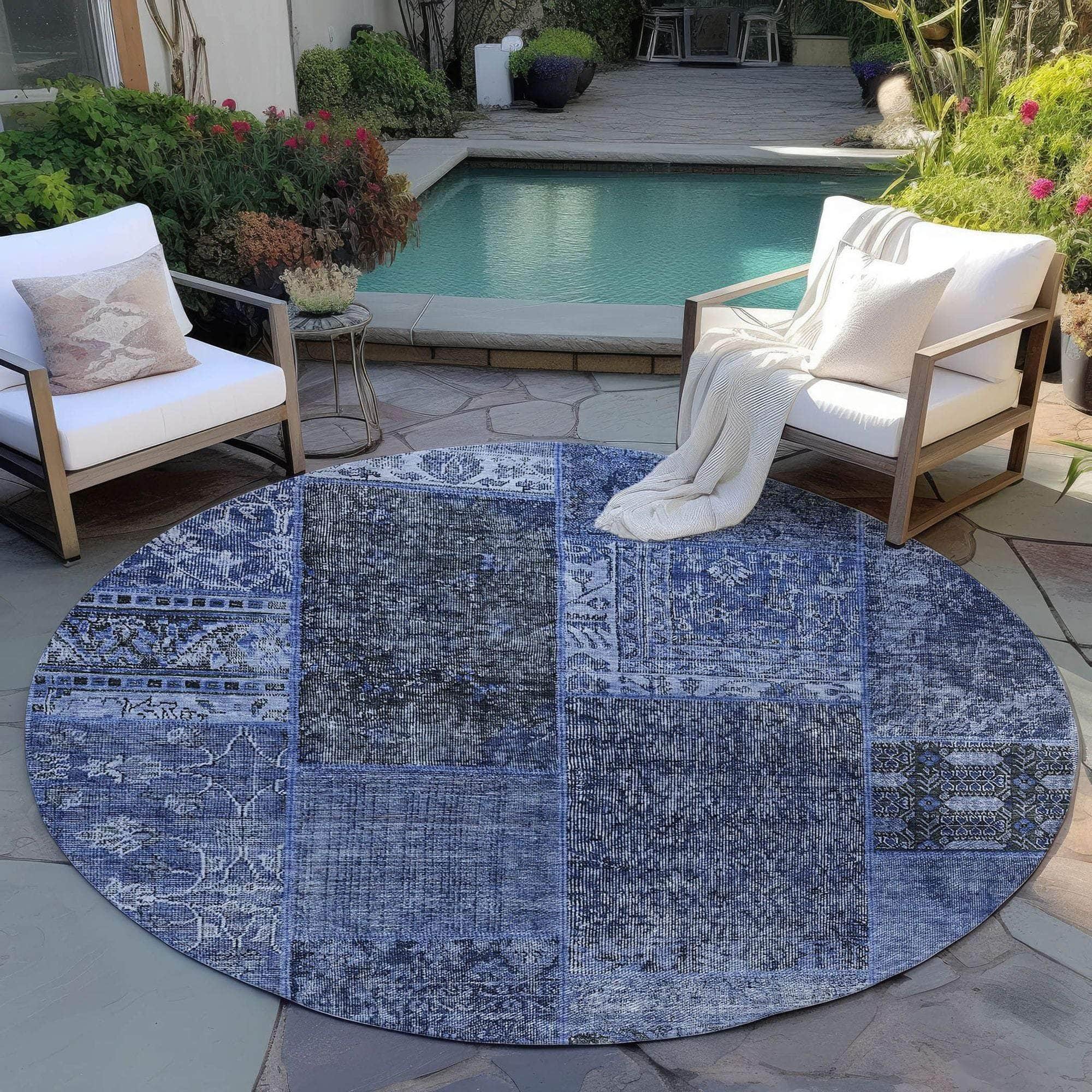 Machine Made ACN669 Navy Blue Rugs #color_navy blue