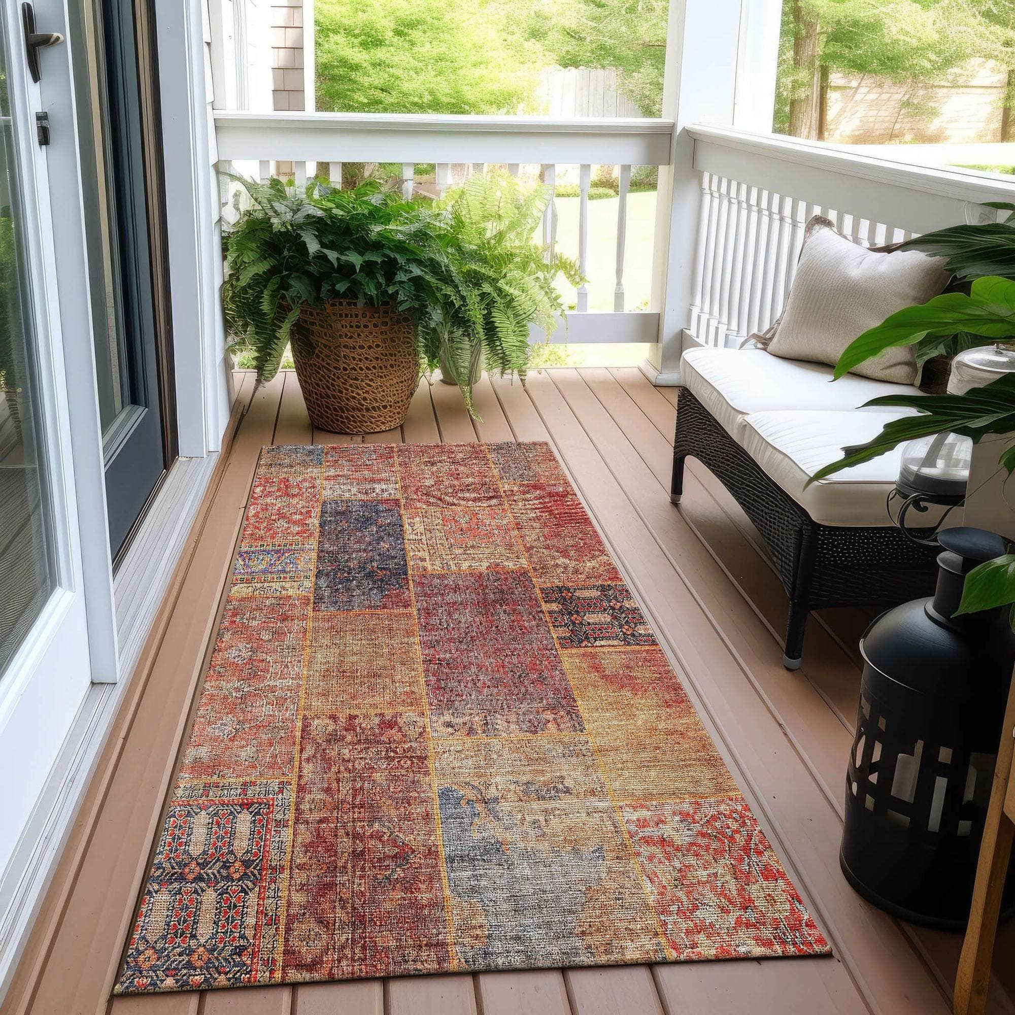 Machine Made ACN669 Red  Rugs #color_red 