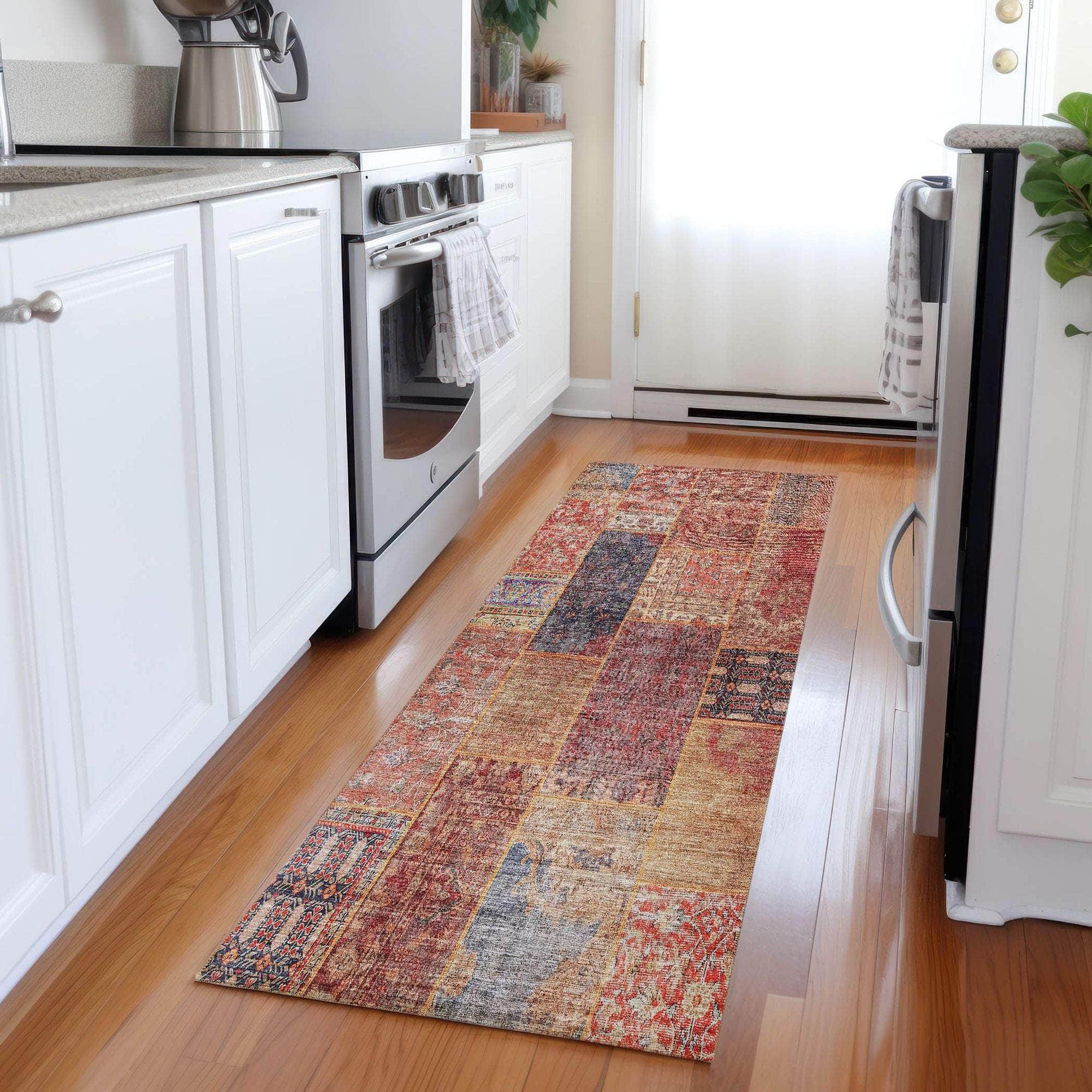 Machine Made ACN669 Red  Rugs #color_red 