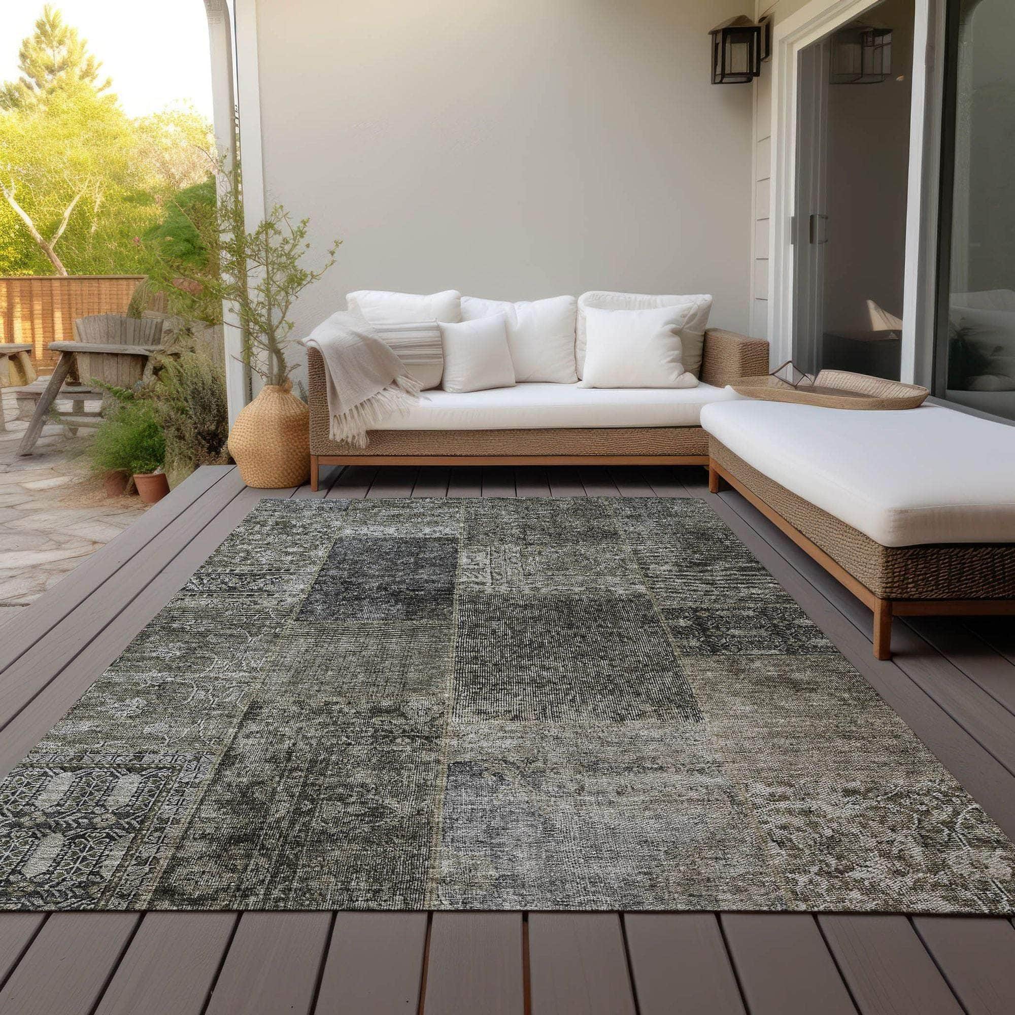 Machine Made ACN669 Taupe Brown Rugs #color_taupe brown