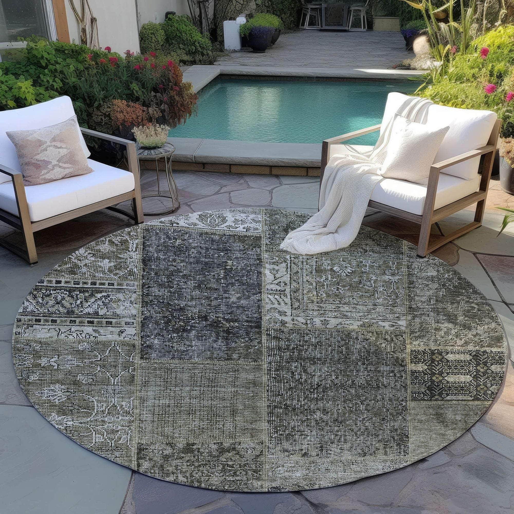 Machine Made ACN669 Taupe Brown Rugs #color_taupe brown