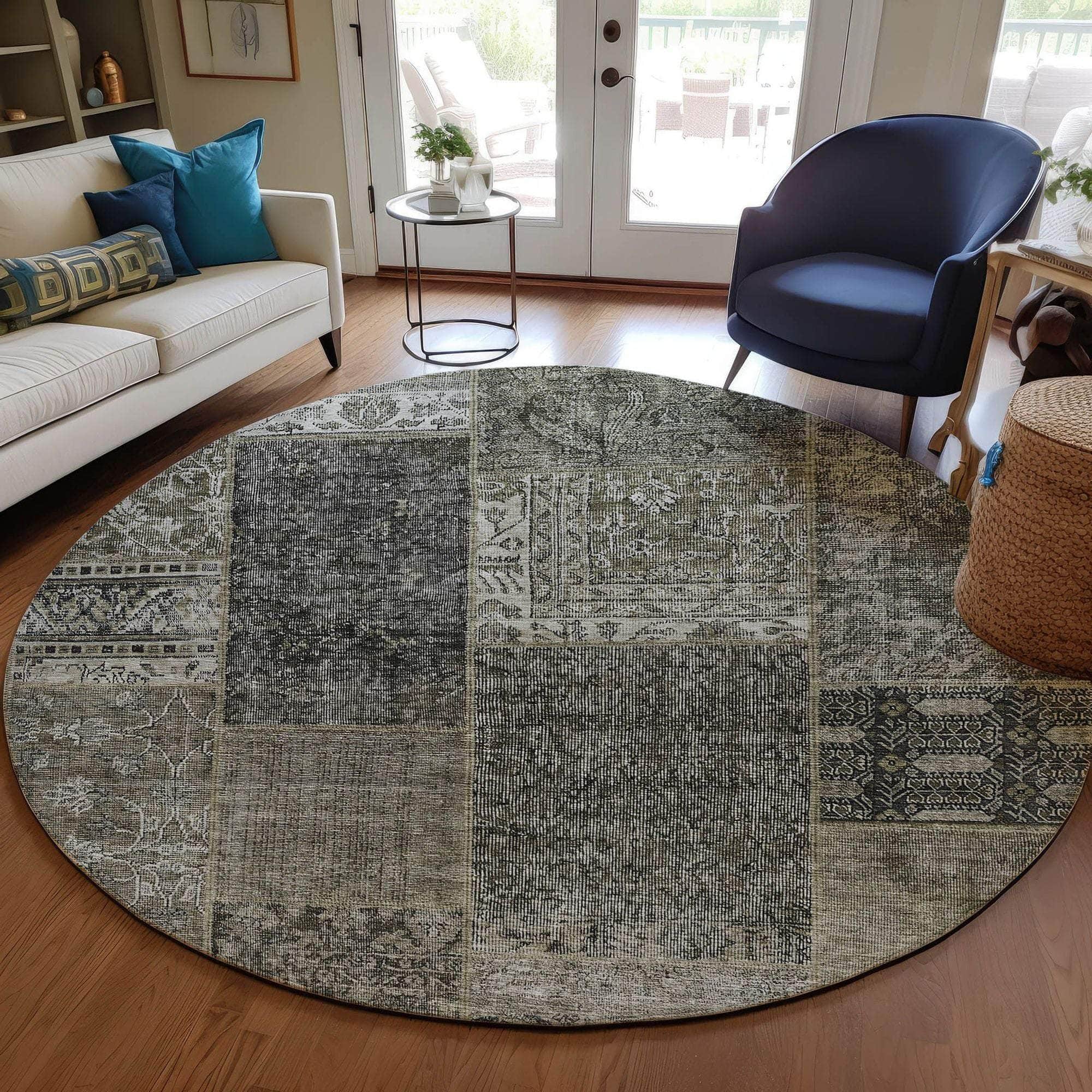 Machine Made ACN669 Taupe Brown Rugs #color_taupe brown