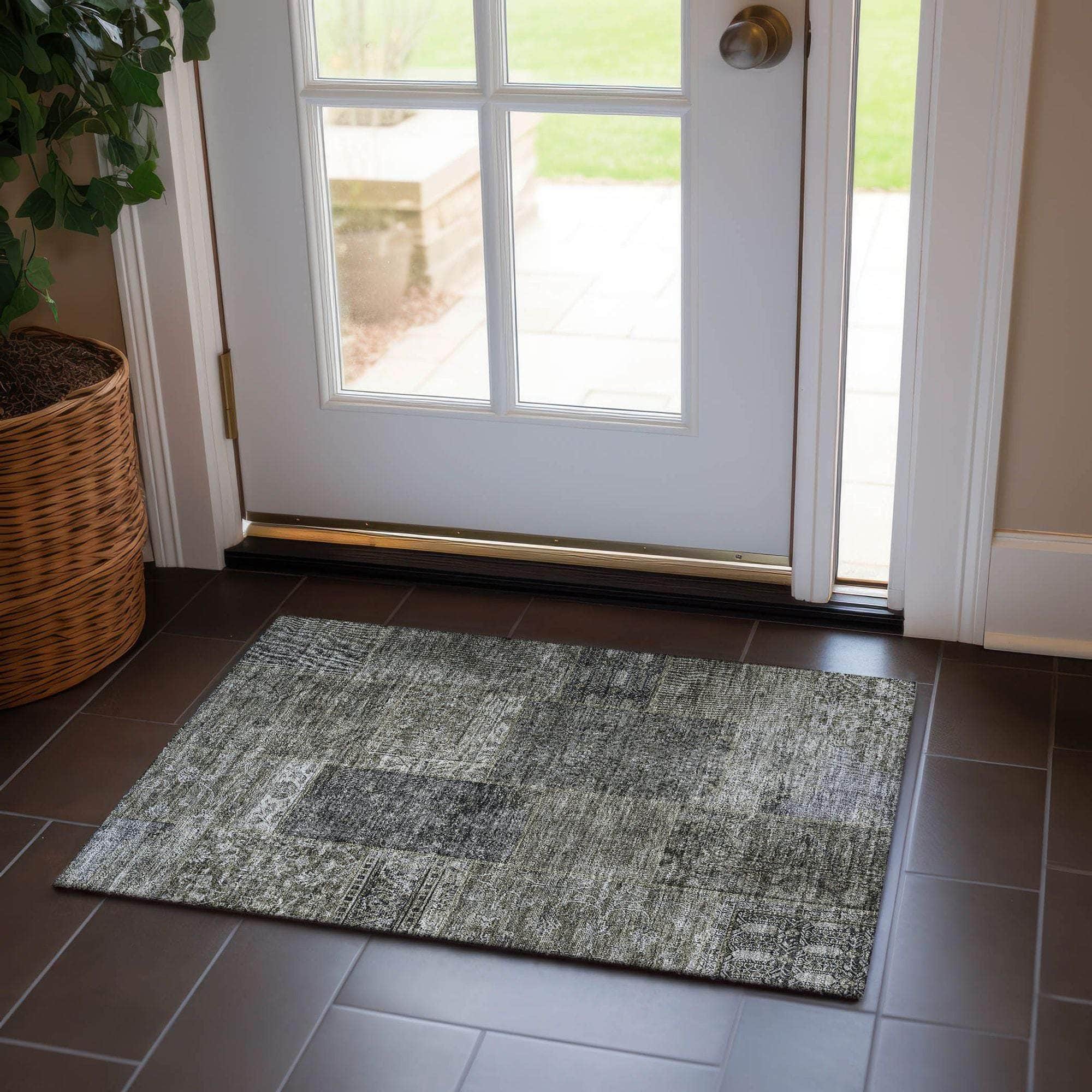 Machine Made ACN669 Taupe Brown Rugs #color_taupe brown
