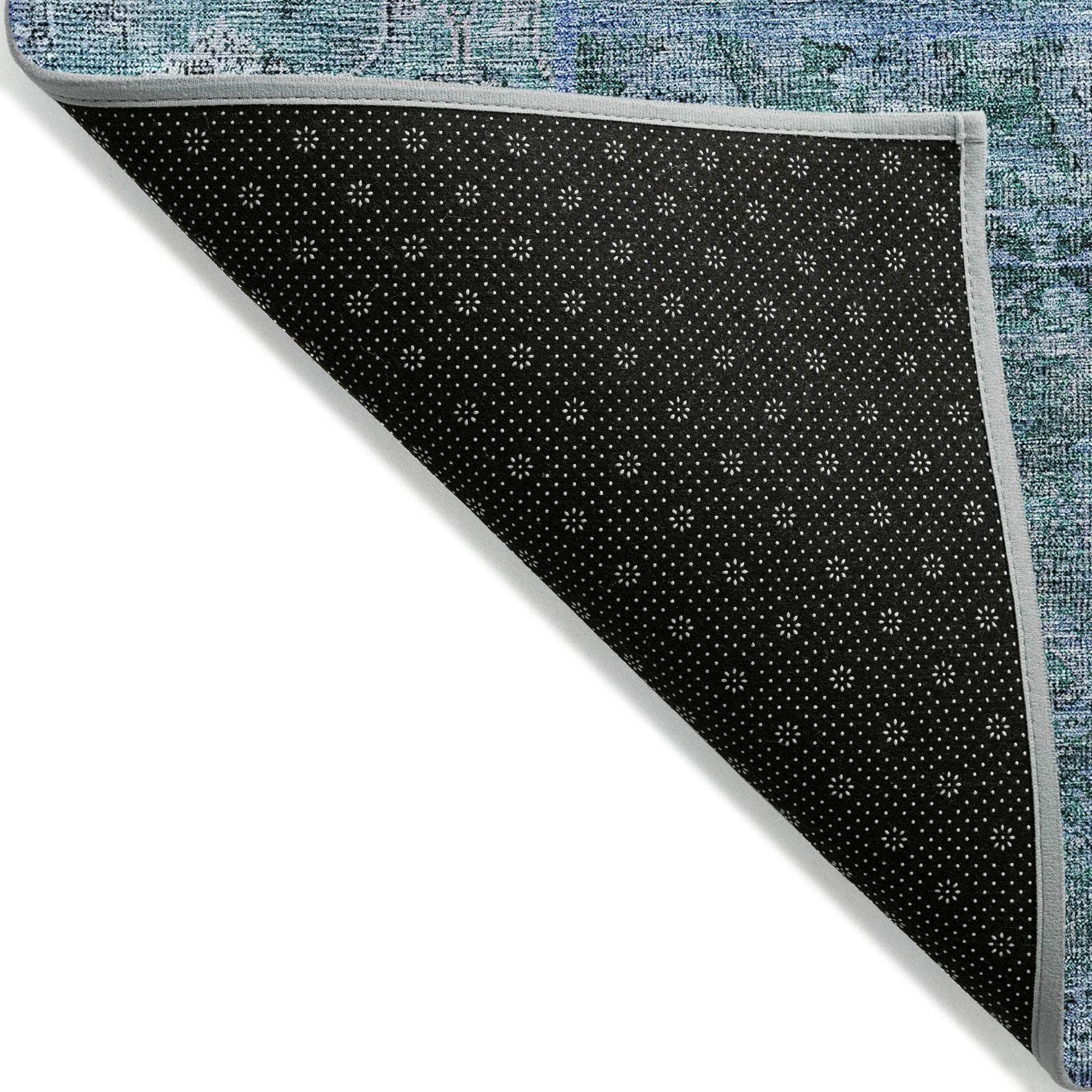 Machine Made ACN669 Teal  Rugs #color_teal 
