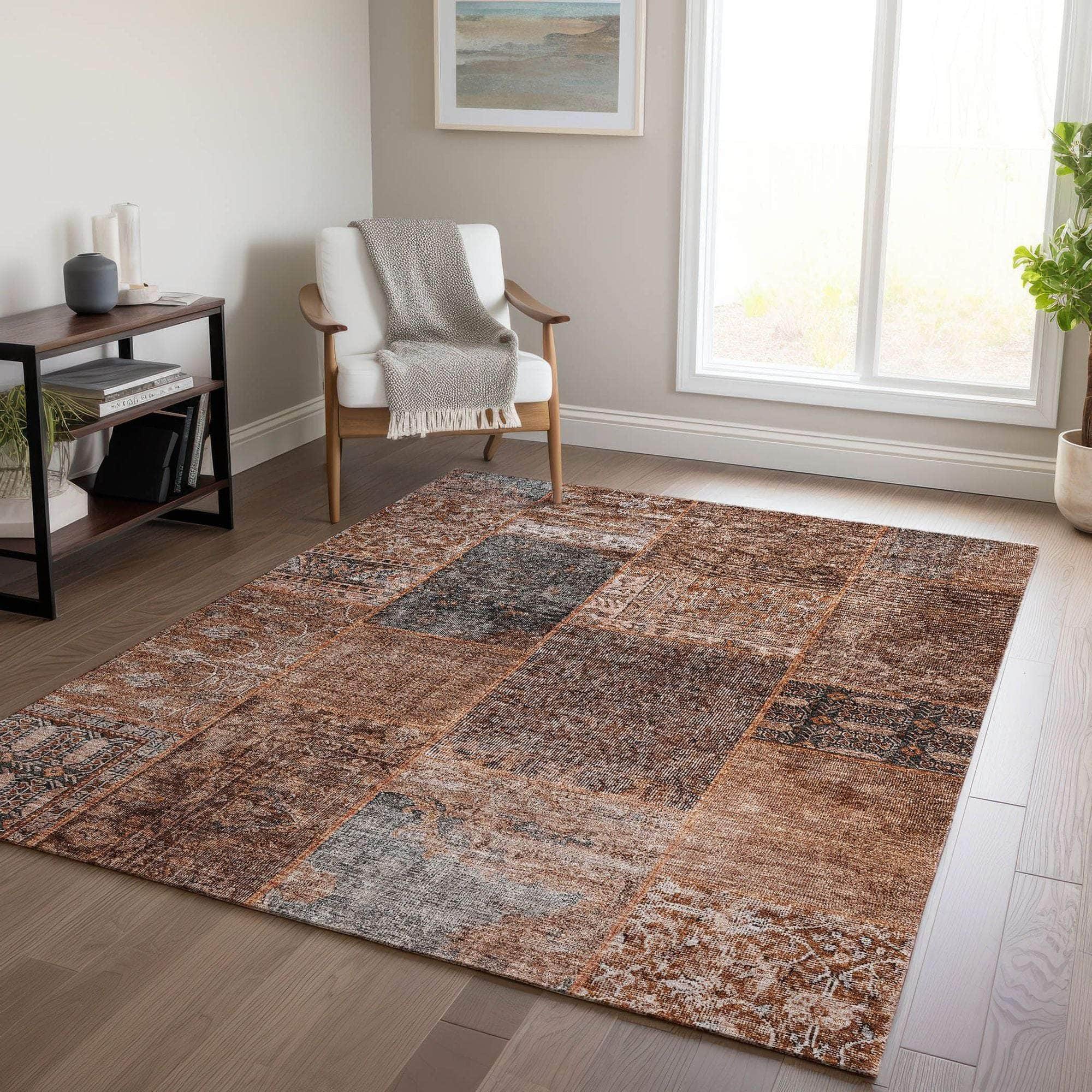 Machine Made ACN669 Terracotta Orange Rugs #color_terracotta orange