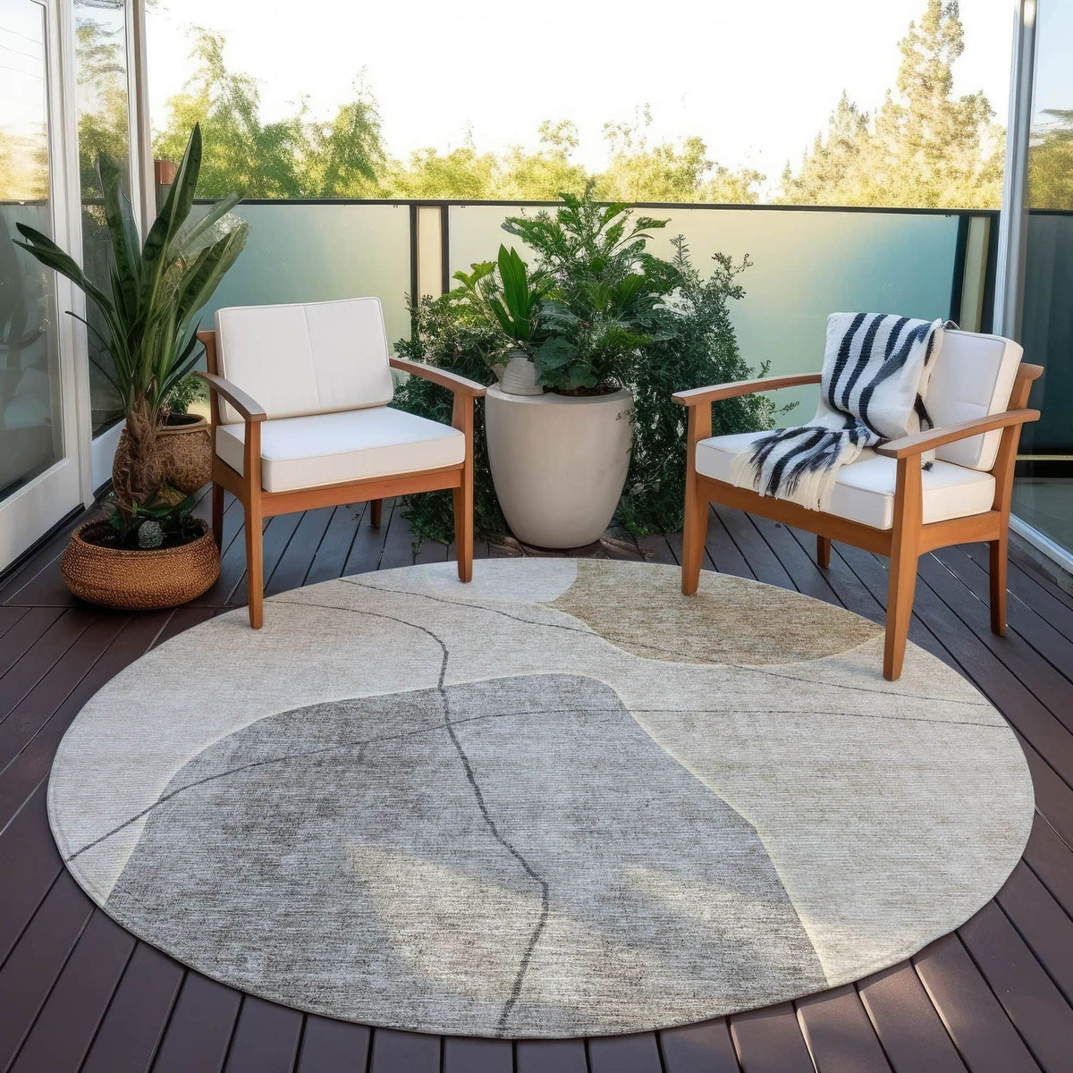 Dove Machine Washable Rug