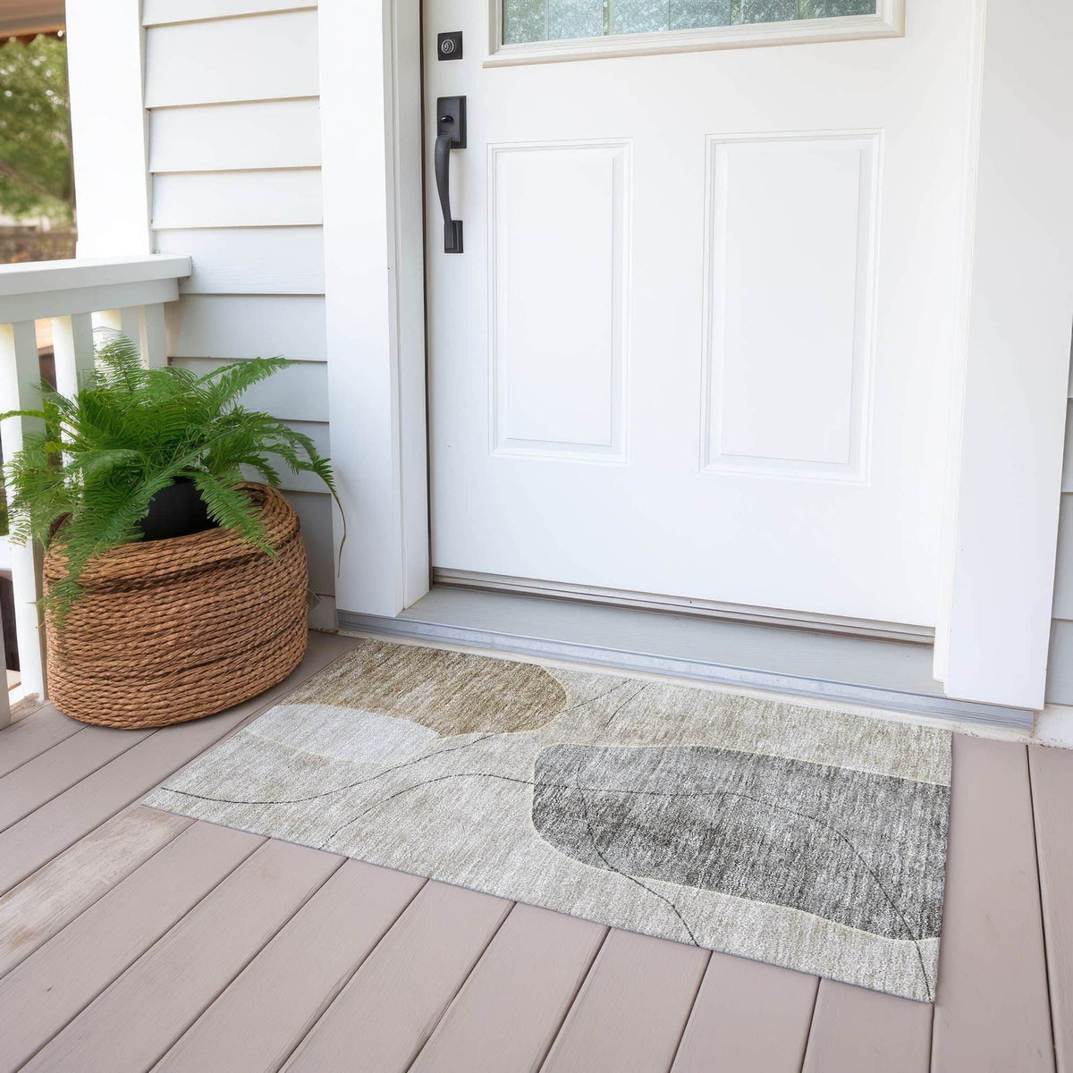 Dove Machine Washable Rug