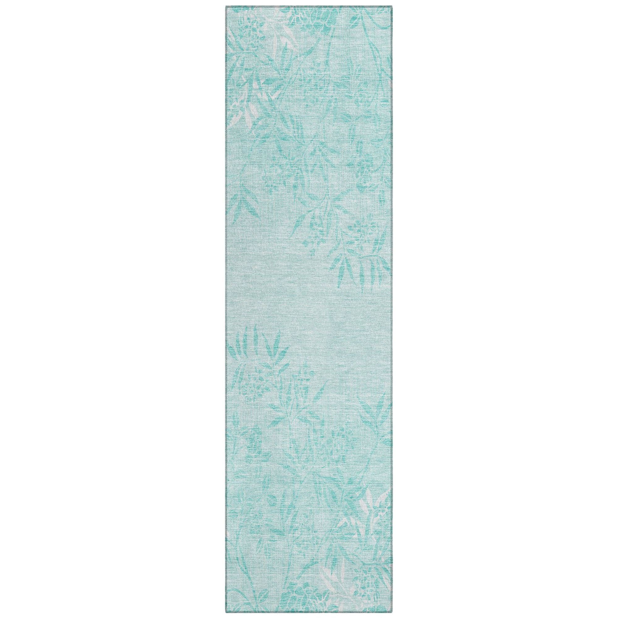 Machine Made ACN673 Teal  Rugs #color_teal 